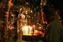 17 Israel, Jerusalem. Joe lights a candle, Church of Sepulcre